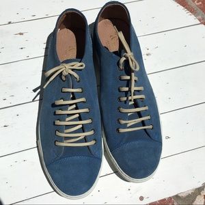 NWOB McCarren and Sons Blue Suede Sneakers Size 12
